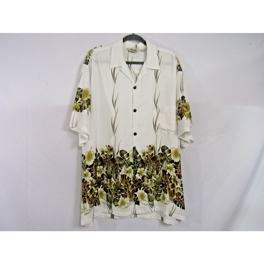 Paradise Bay XXL Shirt Rayon Tropical Cruise Travel Golf‎ Resort Floral Sporty